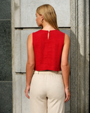 Blusa con lino Aleli
