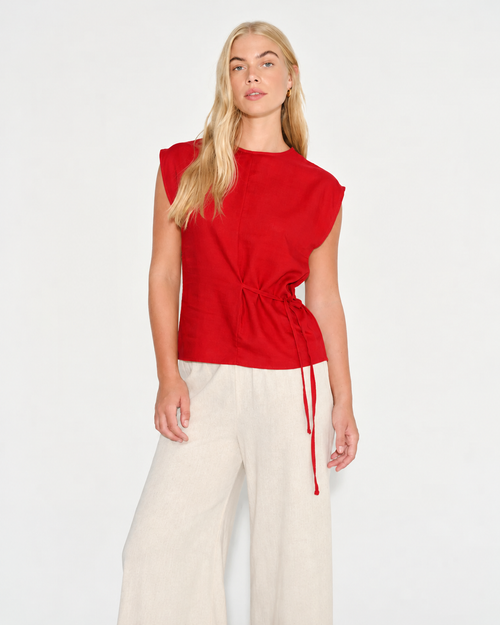 Blusa con lino Mirian Hover