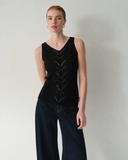 Top de tirantes de crochet Margot