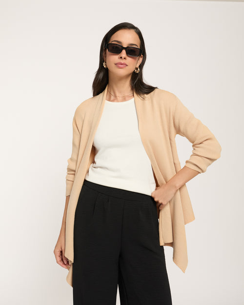 Cardigan manga larga Seine Hover