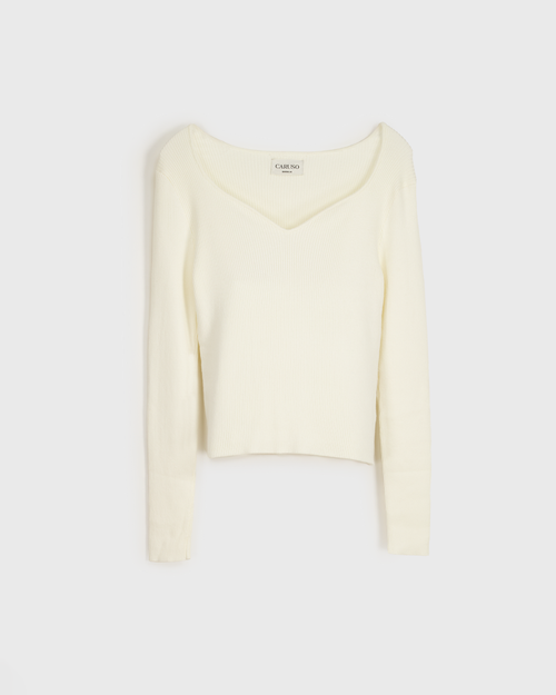 Blusa de tejido suave manga larga Peonia